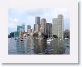 Boston Harbor view on sans-whale watching trip with New England Aquarium