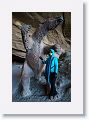 Pat next to a statue of the prehistoric Milidon