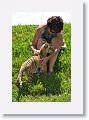 Pat wanted to swim with a tiger cub for her birthday this year.