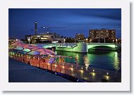 Riverwalk and Kennedy Blvd bridge from Curtis Hixon park