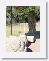 Stela 4 and altar for sacrifices
