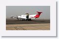 Our private charter being pushed onto the runway