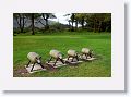 Sheep sculpture at the Victorian Gardens of Kylemore Abbey