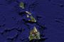 00IslandsAll * This image shows the majority of the Hawaiian chain with Oahu at the top left, Maui in the center and the big island of Hawaii at the lower left. It is from a screen capture from Google Earth for non-commercial purposes.
