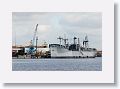 Docked next to the Florida Aquarium is the Victory ship museum, American Victory