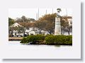 The lighthouse at the end of Harbour Island separates Sparkman Channel from Seddon Channel