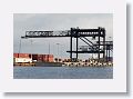 Relatively new to the port are the overhead cranes for loading and unloading containers in East Bay Channel