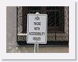 Sign at the McNay Art museum. It might be for disability parking rather than an implied psychological diagnosis.
