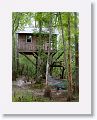 The first of three tree houses along the river