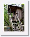 The first of three tree houses along the river