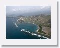 A view of the southeastern part of St Kitts from our American Eagle flight