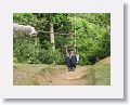 Sky Safaris Zipline at Wingfield Estates ruin, line #2 (The Boss) which is 1350ft long and 250ft above the rainforest