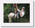 Sky Safaris Zipline at Wingfield Estates ruin,  double line #5 (River Rocker) is only 500ft long but hits 35mph