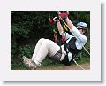 Sky Safaris Zipline at Wingfield Estates ruin,  double line #5 (River Rocker) is only 500ft long but hits 35mph