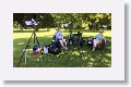One camera for the partial eclipse, one for totality and a video camera for the partial.