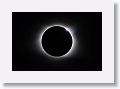 The last of an exposure bracket series at the end of Totality with Third Contact. This is the start of the Diamond Ring effect. Each exposure increased 2 EV in order to capture both the cornea glow close to the solar disk and the fainter rays further out into space.