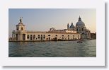 Heading up the Canal Grande at sunset starting at Santa Maria della Salute