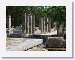 The Palaestra was a large covered perimeter with an open courtyard where wrestlers trained