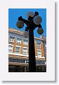 Pat used the streetlight to frame the old Kress building